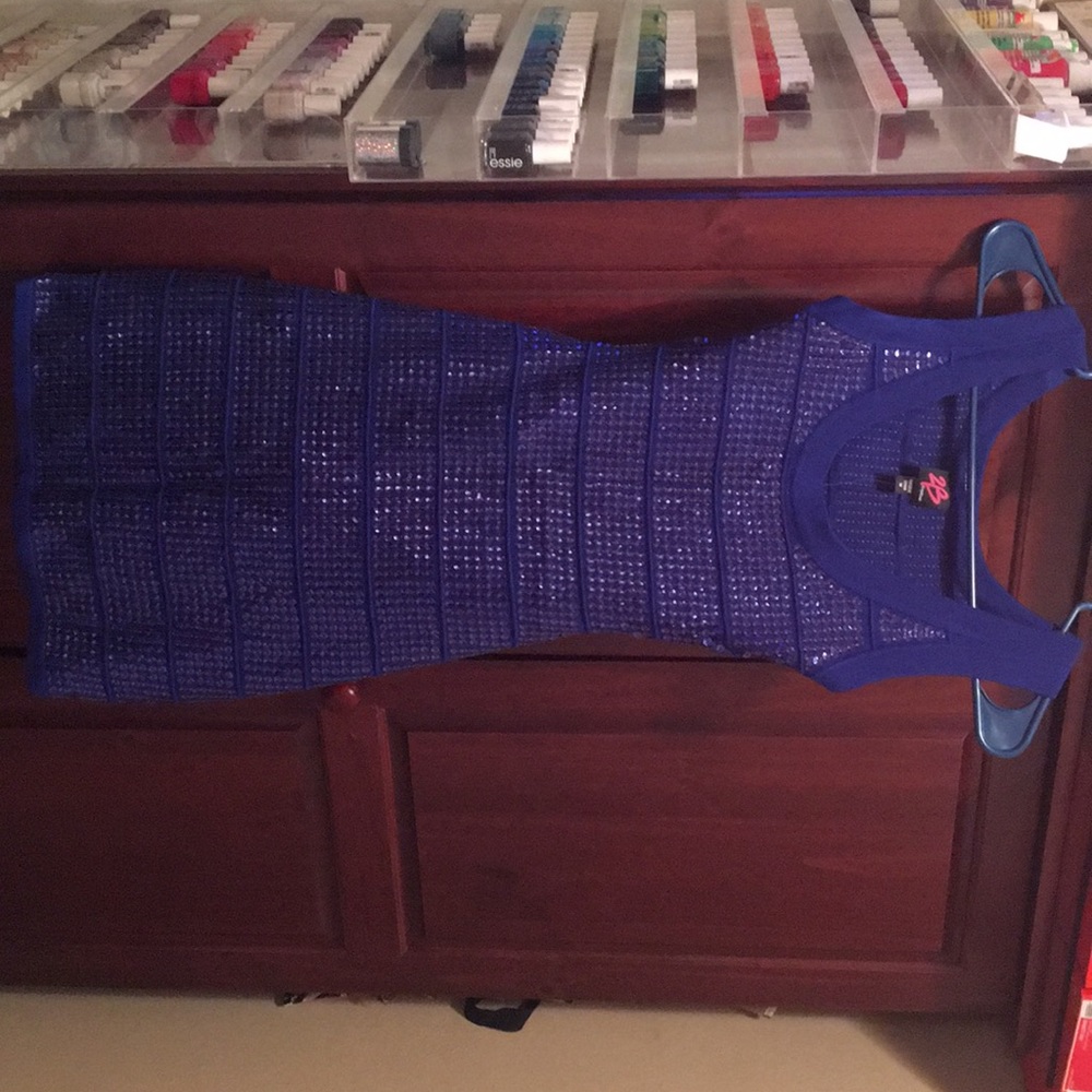 Sequin cutout dress